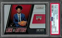 Coby White [Silver Prizm] Basketball Cards 2019 Panini Prizm Luck of the Lottery Prices