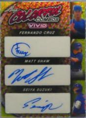 Fernando Cruz [Yellow Mojo] #BA-FC1 Baseball Cards 2023 Leaf Vivid Autograph Prices