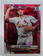 Nolan Arenado [Red] #67 Baseball Cards 2021 Bowman Chrome Sapphire Prices
