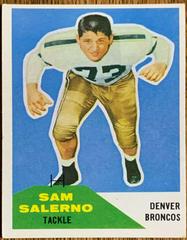 Sam Salerno #6 Football Cards 1960 Fleer Prices
