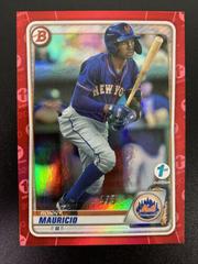 Ronny Mauricio [Red Foil] Baseball Cards 2020 Bowman Draft 1st Edition Prices