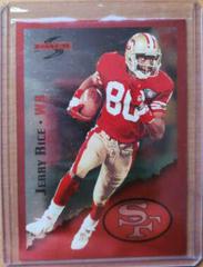 Jerry Rice [Red Siege] Football Cards 1995 Panini Score Prices