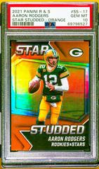 Aaron Rodgers [Orange] #SS17 Football Cards 2021 Panini Rookies and Stars Studded Prices