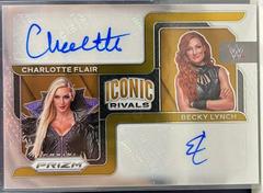 Becky Lynch, Charlotte Flair Wrestling Cards 2022 Panini Prizm WWE Iconic Rivals Dual Autographs Prices