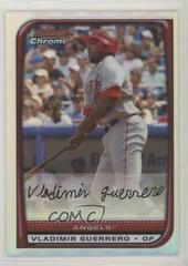 Vladimir Guerrero [Refractor] #15 Baseball Cards 2008 Bowman Chrome Prices
