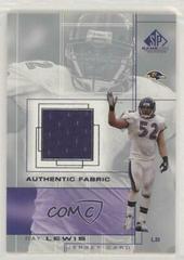 Ray Lewis #RL Football Cards 2001 SP Game Used Authentic Fabric Prices