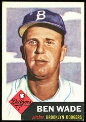 Ben Wade Baseball Cards 1953 Topps Prices