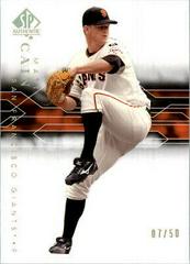 Matt Cain #87 Baseball Cards 2008 SP Authentic Prices