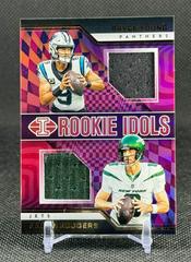 Aaron Rodgers / Bryce Young #4 Football Cards 2023 Panini Illusions Rookie Idols Dual Memorabilia Prices