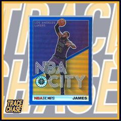 LeBron James [Blue] #27 Basketball Cards 2019 Panini Hoops Premium Stock NBA City Prices