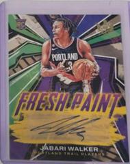 Jabari Walker #FP-JBW Basketball Cards 2022 Panini Court Kings Fresh Paint Autographs Prices