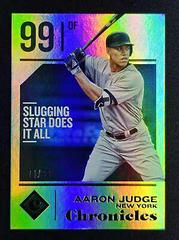 Aaron Judge [Holo Gold] #54 Baseball Cards 2018 Panini Chronicles Prices