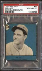 Mel Ott [Blue Background] #33 Baseball Cards 1941 Goudey Prices