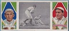 C. Wagner, W. Carrigan [Close at Third] Baseball Cards 1912 T202 Hassan Triple Folder Prices