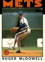 Roger McDowell #547 Baseball Cards 1986 Topps Prices