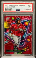 Jose Ramirez [Red Flare] #113 Baseball Cards 2023 Topps Cosmic Chrome Prices