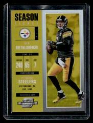Ben Roethlisberger [Gold] Football Cards 2017 Panini Contenders Optic Prices