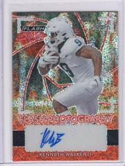 Kenneth Walker III [Kaleidoscope Red] #FP-KW1 Football Cards 2022 Leaf Flash Photography Autographs Prices