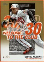 Cedric Mullins [Gold] #WC-17 Baseball Cards 2023 Topps Welcome to the Club Prices