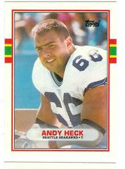 Andy Heck #121T Football Cards 1989 Topps Traded Prices