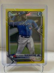 Vladimir Guerrero Jr. [Yellow Refractor] #10 Baseball Cards 2021 Bowman Chrome Prices