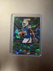 James Cook [Green Ice] #E-13 Football Cards 2022 Panini Prizm Emergent Prices
