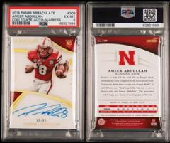 Ameer Abdullah [Autograph Patch Numbers] #150 Football Cards 2015 Panini Immaculate Prices