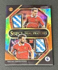 Antony / Bruno Fernandes [Tie Dye] Soccer Cards 2022 Panini Select Premier League Dual Swatches Prices