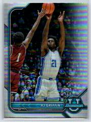 AJ Griffin [Chrome Blue Refractor] #95 Basketball Cards 2021 Bowman University Prices