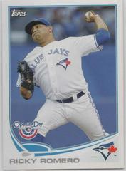 Ricky Romero #2 Baseball Cards 2013 Topps Opening Day Prices