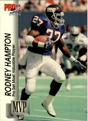 Rodney Hampton #MVP24 Football Cards 1992 Pro Set Gold MVP's Prices