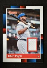 Albert Pujols Baseball Cards 2022 Panini Donruss Retro 1988 Materials Prices