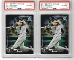 Alex Bregman [Gray Uniform] #12 Baseball Cards 2017 Bowman Chrome Prices