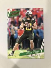 Justin Herbert [Xtra Points Red] #4 Football Cards 2020 Panini Chronicles Draft Picks Prestige Prices