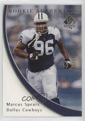 Marcus Spears [Gold] #124 Football Cards 2005 SP Authentic Prices