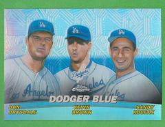 Don Drysdale, Kevin Brown, Sandy Koufax [Refractor] Baseball Cards 2001 Topps Chrome Combos Prices