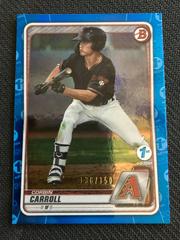 Corbin Carroll [Blue Foil] #BD-114 Baseball Cards 2020 Bowman Draft 1st Edition Prices