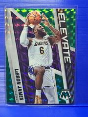 LeBron James [Green] Basketball Cards 2021 Panini Mosaic Elevate Prices