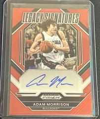 Adam Morrison [Red] #LS-AMR Basketball Cards 2023 Panini Prizm Draft Picks Legacy Signatures Prices