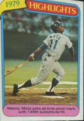 1979 Highlights [Manny Mota] #3 Baseball Cards 1980 Topps Prices