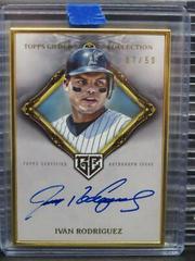 Ivan Rodriguez #HAFA-IRO Baseball Cards 2023 Topps Gilded Collection Gold Framed Hall of Famers Autographs Prices