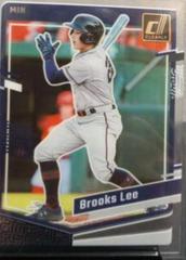 Brooks Lee #1 Baseball Cards 2023 Panini Chronicles Clearly Donruss Prices