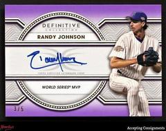 Randy Johnson [Purple] #LAC-RJ Baseball Cards 2022 Topps Definitive Legendary Autograph Collection Prices
