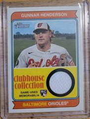 Gunnar Henderson Baseball Cards 2023 Topps Heritage Clubhouse Collection Relics Prices