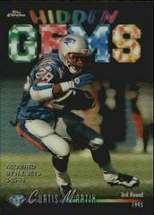 Curtis Martin [Refractor] #HG14 Football Cards 1998 Topps Chrome Hidden Gems Prices
