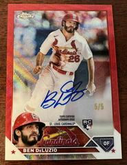 Ben DeLuzio [Red Wave] #RA-BDL Baseball Cards 2023 Topps Chrome Update Rookie Autographs Prices
