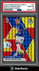 Mikkel Damsgaard [Choice Red and Gold Mosaic] #87 Soccer Cards 2020 Panini Mosaic Serie A Prices