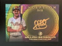 William Bergolla [Gold Rainbow] #ISS-WB Baseball Cards 2022 Bowman Inception Silver Signings Autographs Prices