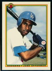 Jose Offerman #92 Baseball Cards 1990 Bowman Tiffany Prices