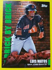 Luis Matos [Green] #BB-18 Baseball Cards 2022 Topps Pro Debut Brick by Brick Prices